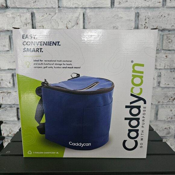 Caddycan - The Ultimate Soft-Sided trash can for Boating- STANDARD 5 Gallon - Picture 1 of 16
